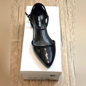 NEW, Unique Vintage Black Glitter Libby Flats, size 6/37